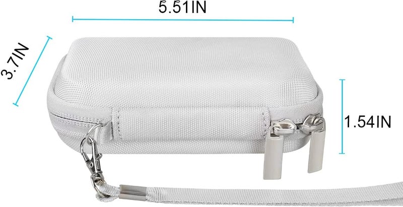 Lacdo Hard Carrying Case for Samsung T7 Shield/Samsung T7 / Touch Portable Solid State Drives 500GB 1TB 2TB 4TB USB 3.2 External SSD Hard EVA Shockproof Storage Travel Bag, Gray - Image 5